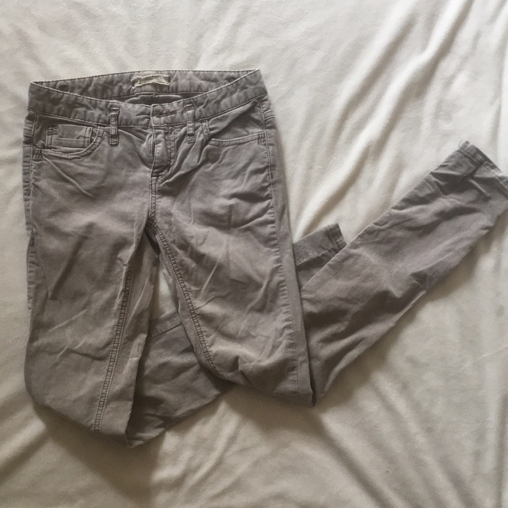 Taupe free people corduroys size 25